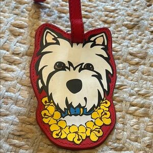 Marc Tetro Red Westie Luggage Tag